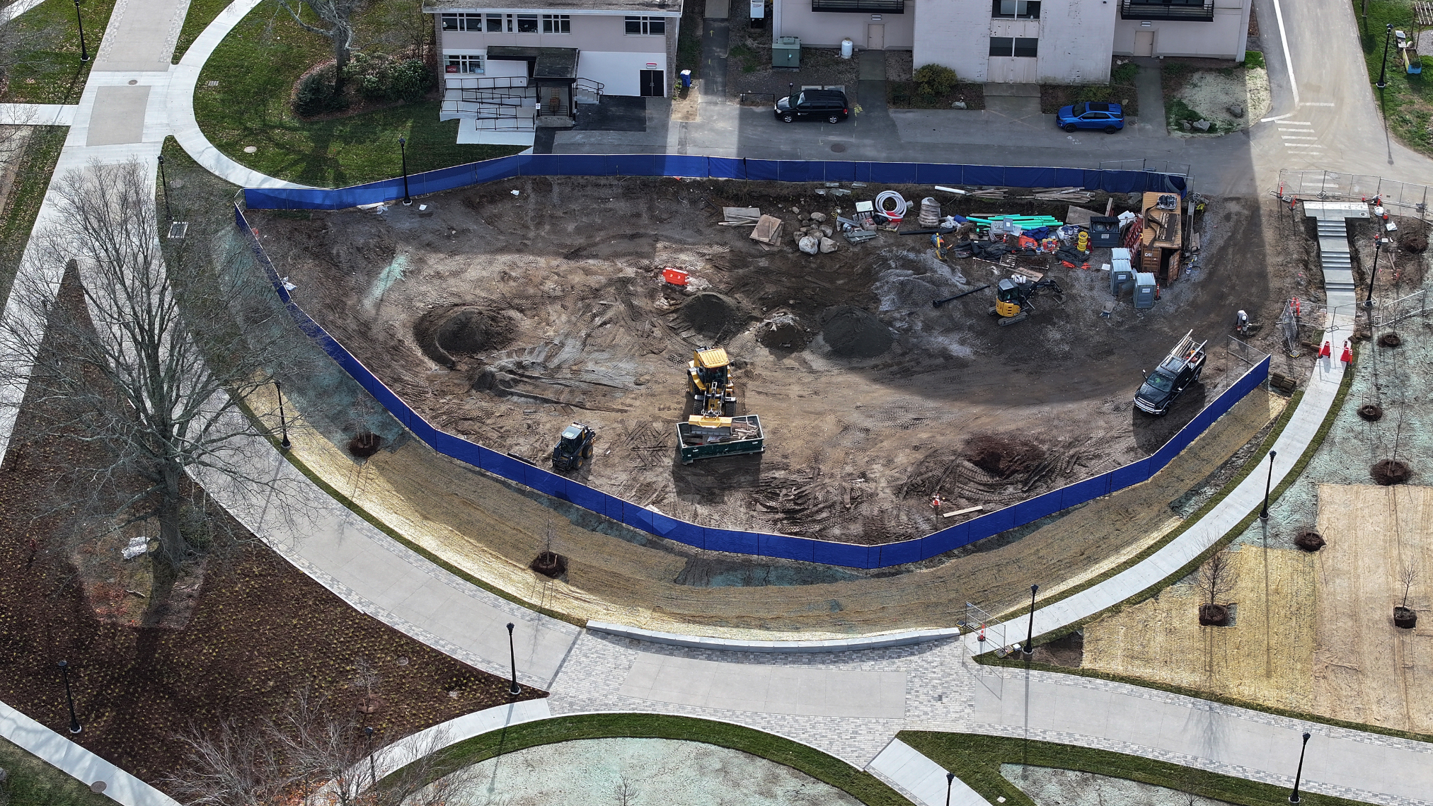 Aerial view of Crozier-Plex connector construction