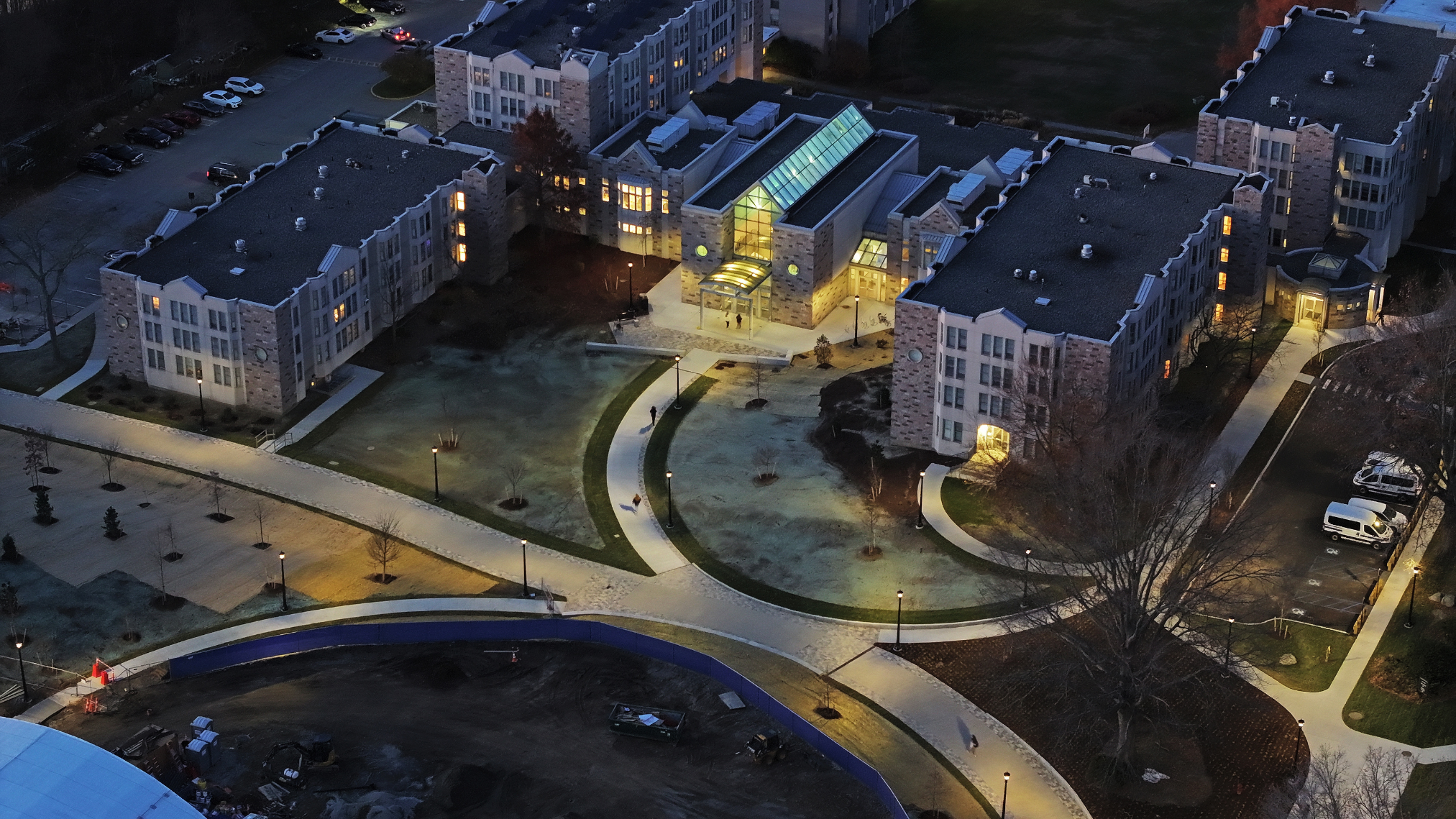 Aerial view of Crozier-Plex connector construction
