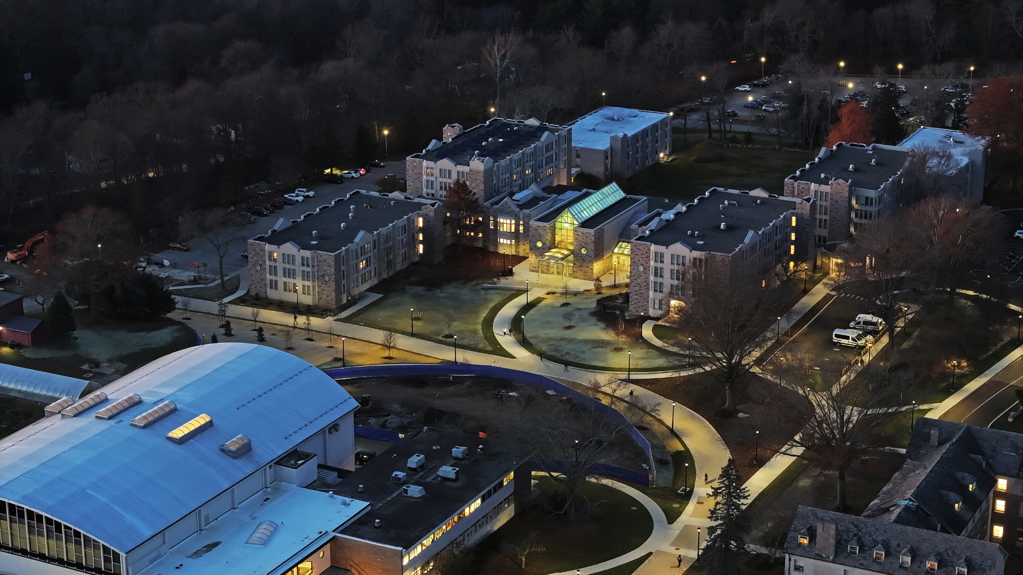 Aerial view of Crozier-Plex connector construction