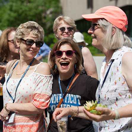 Alumni embrace each other at Reunion 2018