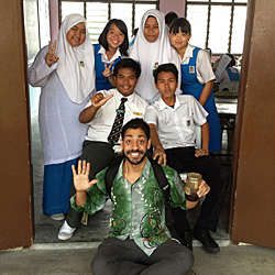 Karam Sethi '12 taught English in one of Malaysia's Muslim provinces and called the interaction with students 
