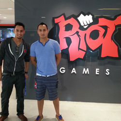 Identical twins Oscar and Edgardo Monteon '09 are designing video-game characters for Riot Games, designers of the award-winning online video game, League of Legends.