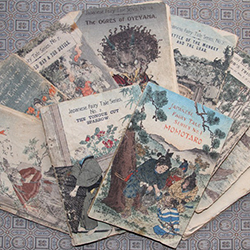 Connecticut College's collection of Takejiro Hasegawa’s “Japanese Fairy Tale Series.”