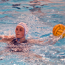 Kate Jacobson '15, an All-American and captain of the women's water polo team, is one of 69 scholar-athletes named to the NESCAC Spring All-Academic Team.