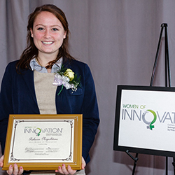 Rebecca Napolitano '15 was recognized for founding 