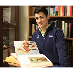 Nicolae Dorlea ’17 will spend eight months studying in China as a Fulbright-Hays scholar. Photo by Jordan Thomas '15. 