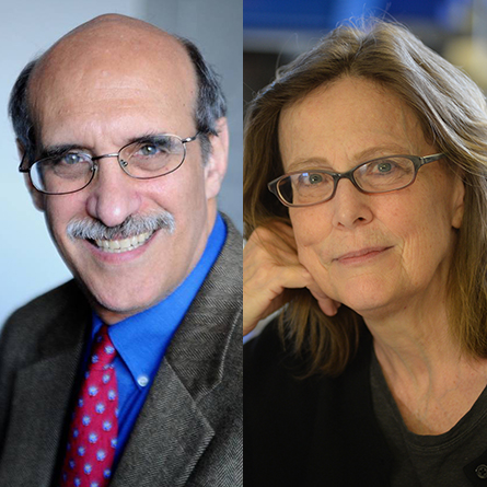 Portraits of Martin Chalfie and Tulle Hazelrigg, who will give the 2019 Commencement address