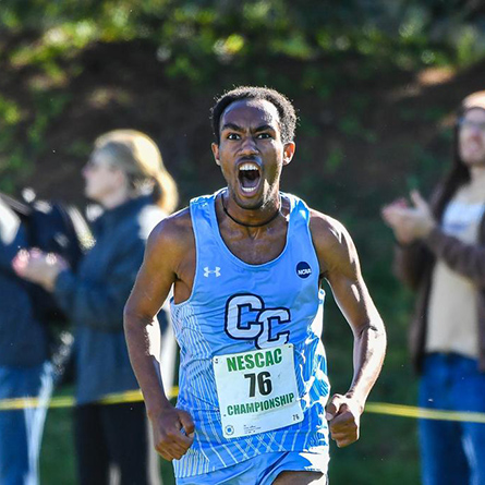 Jeffrey Love ’23 helped the Men's Cross Country team secure a fourth-place finish at the NCAA Division III Mideast Regional Championships Nov. 12. The team will compete in the National Championships Nov. 19.