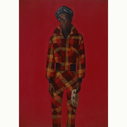 “Blood (Donald Formey),” 1975 by Barkley L. Hendricks. Courtesy of the Estate of Barkley L. Hendricks, The Frick Collection, and Jack Shainman Gallery, New York