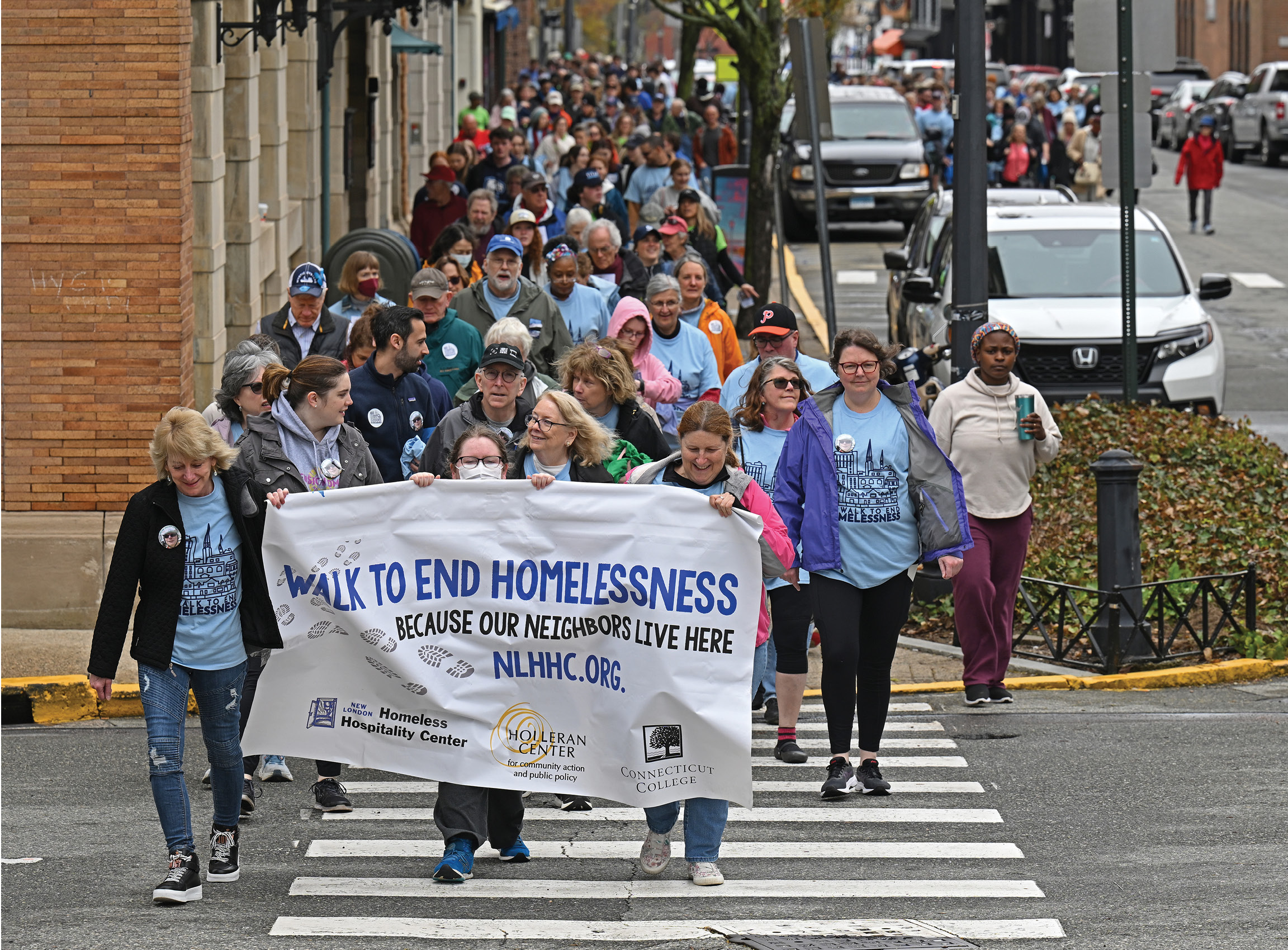 Annual Walk to End Homelessness sponsored by the New London Homeless Hospitality Center and The Holleran Center for Community Action and Public Policy.