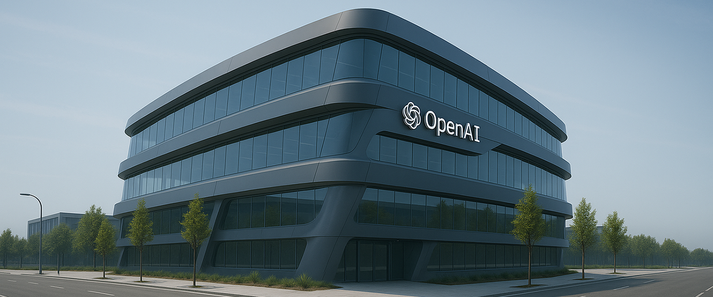 A ChatGPT-generated image of an OpenAI office building.