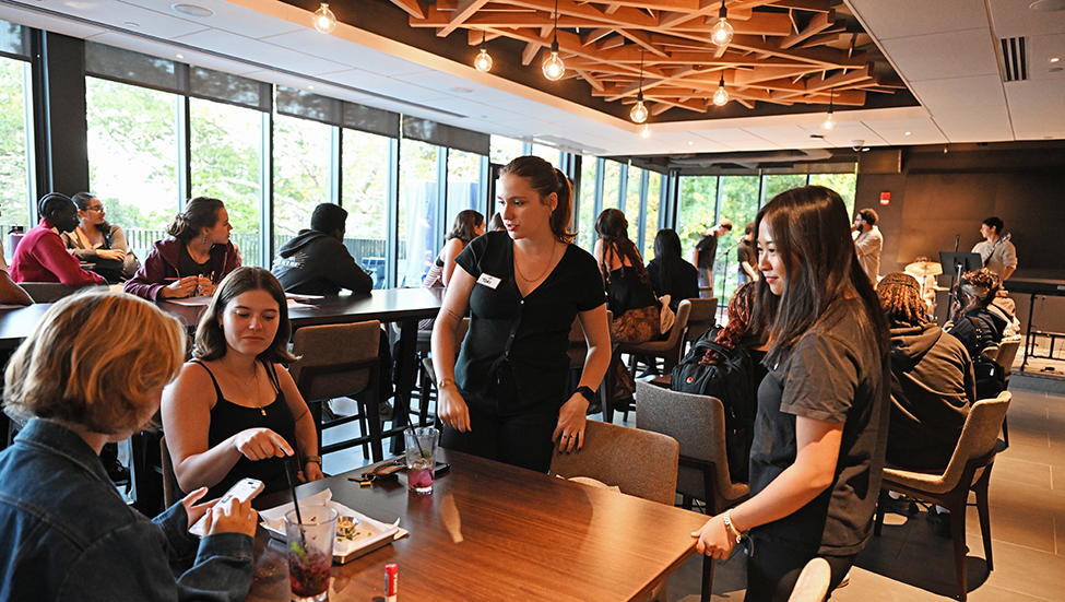 Students gather in the new Humphrey's pub in Cro.