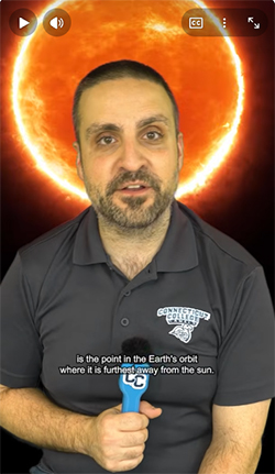 Professor Alex Gianninas hosts Celestial Happenings each month on YouTube
