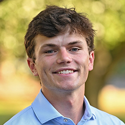 A portrait of young alumni trustee RJ Casey '26