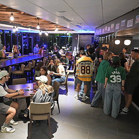 Students hang out in the new Humphrey’s Pub