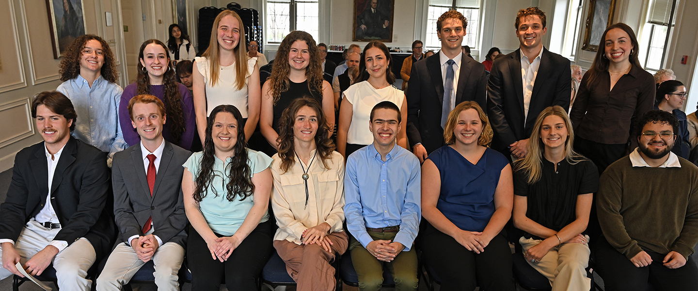 A group shot of all 16 Langer Scholars.