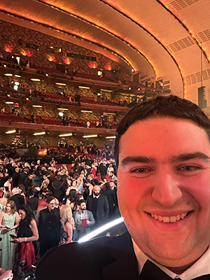 Visiting Assistant Professor of Theater Sam Biondolillo at the 2026 Tony Awards.
