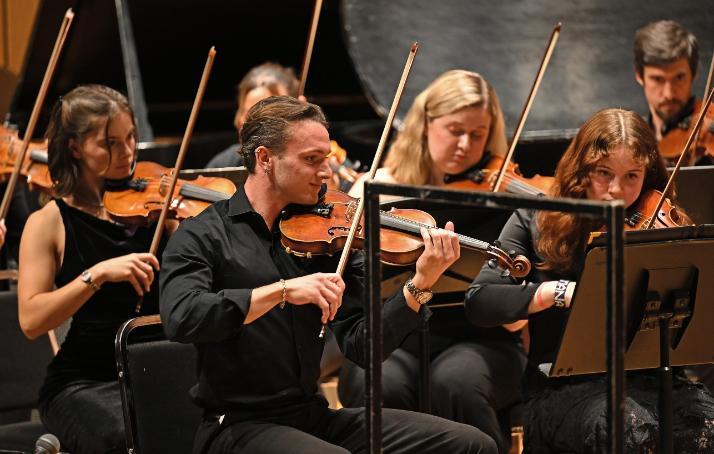 Musicians performing