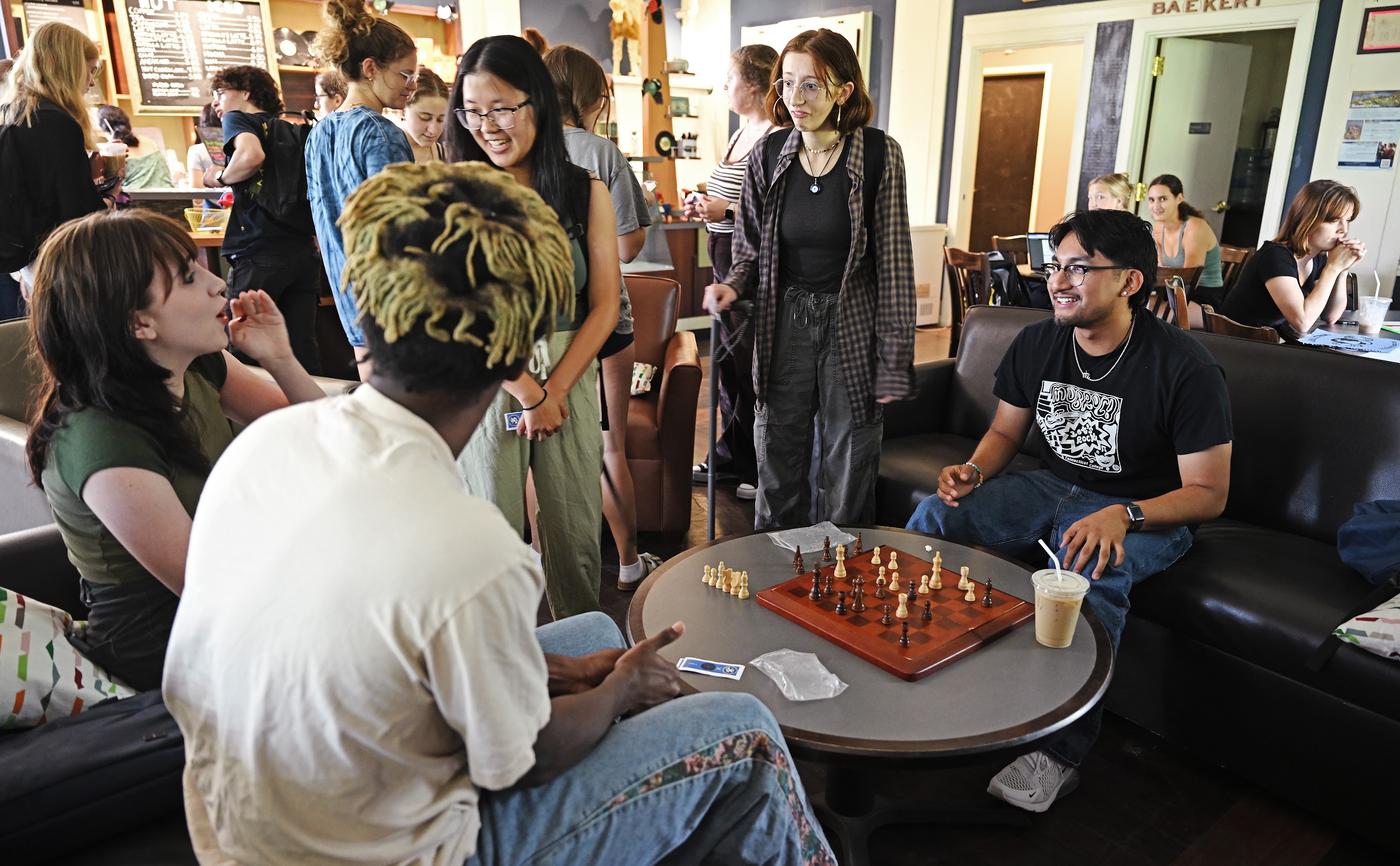 Students in a coffee shop
