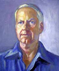 Oil portrait of William Meredith by Dora Boneva, 1981

 