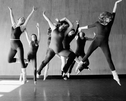 Senior dance majors have re-created historical dance photos from the College's collection. 