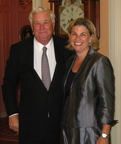 Ambassador Susman with his daughter Sally Susman '84, executive vice president of Pfizer Inc.