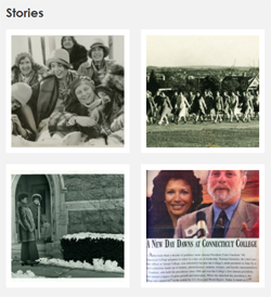 A screen capture from A Partial History of Connecticut College by Lilah Raptopoulos '11