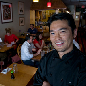Bun Lai, chef and owner of Miya's Sushi.