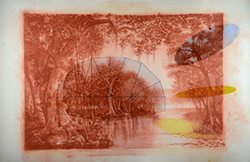 “Umbrella Island, 2014,” by Timothy McDowell. (Home page thumbnail: detail from “Mesa Barn with Stream Tube, 2014,” by Timothy McDowell.)