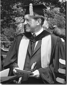 President Charles Shain at Commencement
