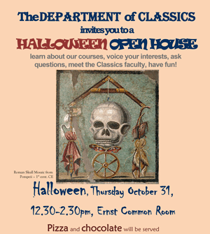 Classics Open House Poster, Fall 2013
