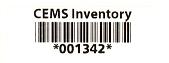 CEMS Chemical Inventory System Barcode