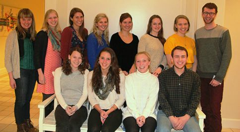 Members of the Goodwin-Niering Center for the Environment Class of 2016.