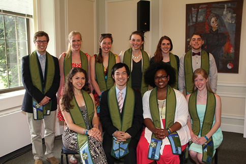 Members of the Goodwin-Niering Center for the Environment Class of 2013.